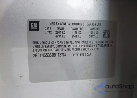 2013 Cadillac Xts Standard from USA, damaged, VIN 2G61N5S35D9112737